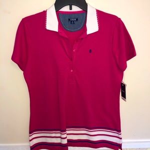 New IZOD Women’s Slim Fit Polo Golf Shirt Medium
